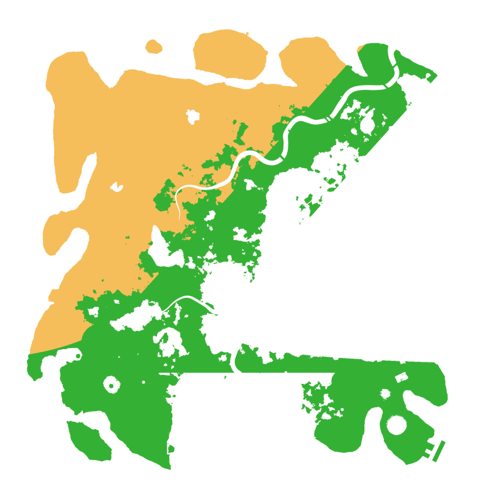 Biome Rust Map: Procedural Map, Size: 4500, Seed: 34563463