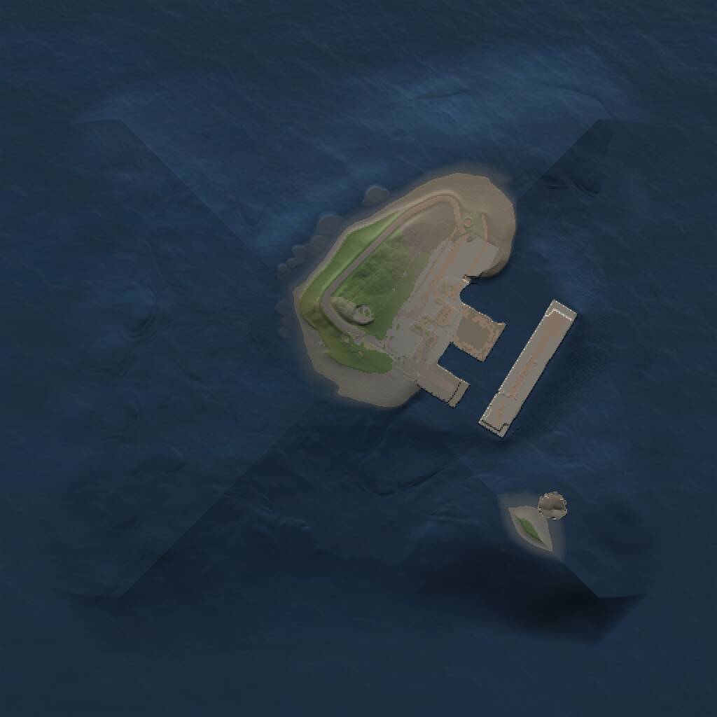 Rust Map: Procedural Map, Size: 1000, Seed: 45354, 2 Monuments