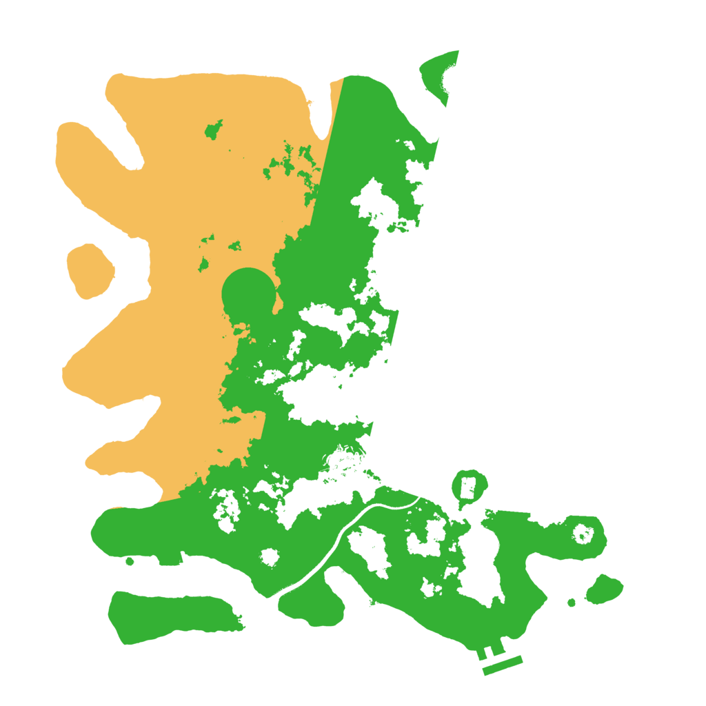 Biome Rust Map: Procedural Map, Size: 3500, Seed: 12423135