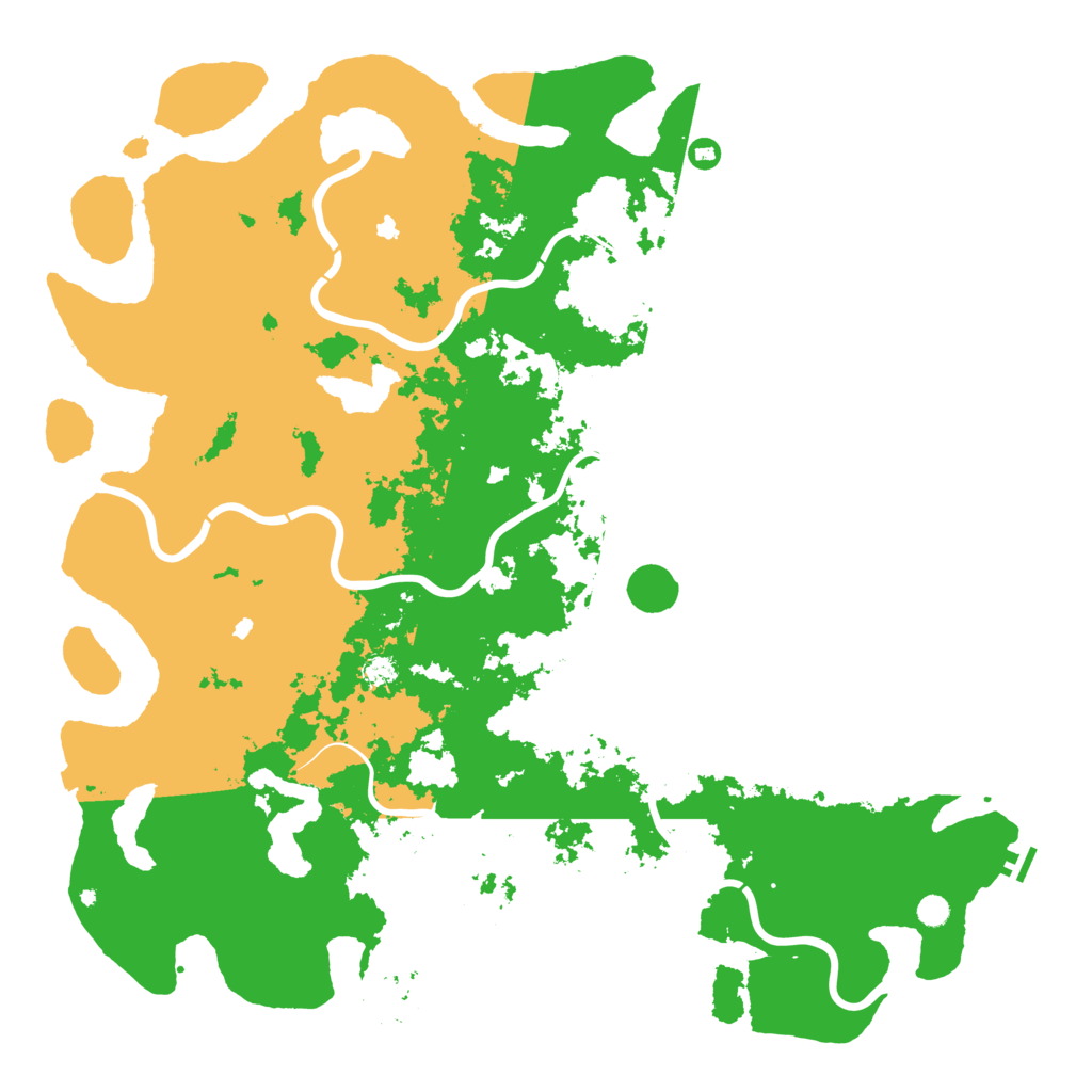 Biome Rust Map: Procedural Map, Size: 6000, Seed: 890504458