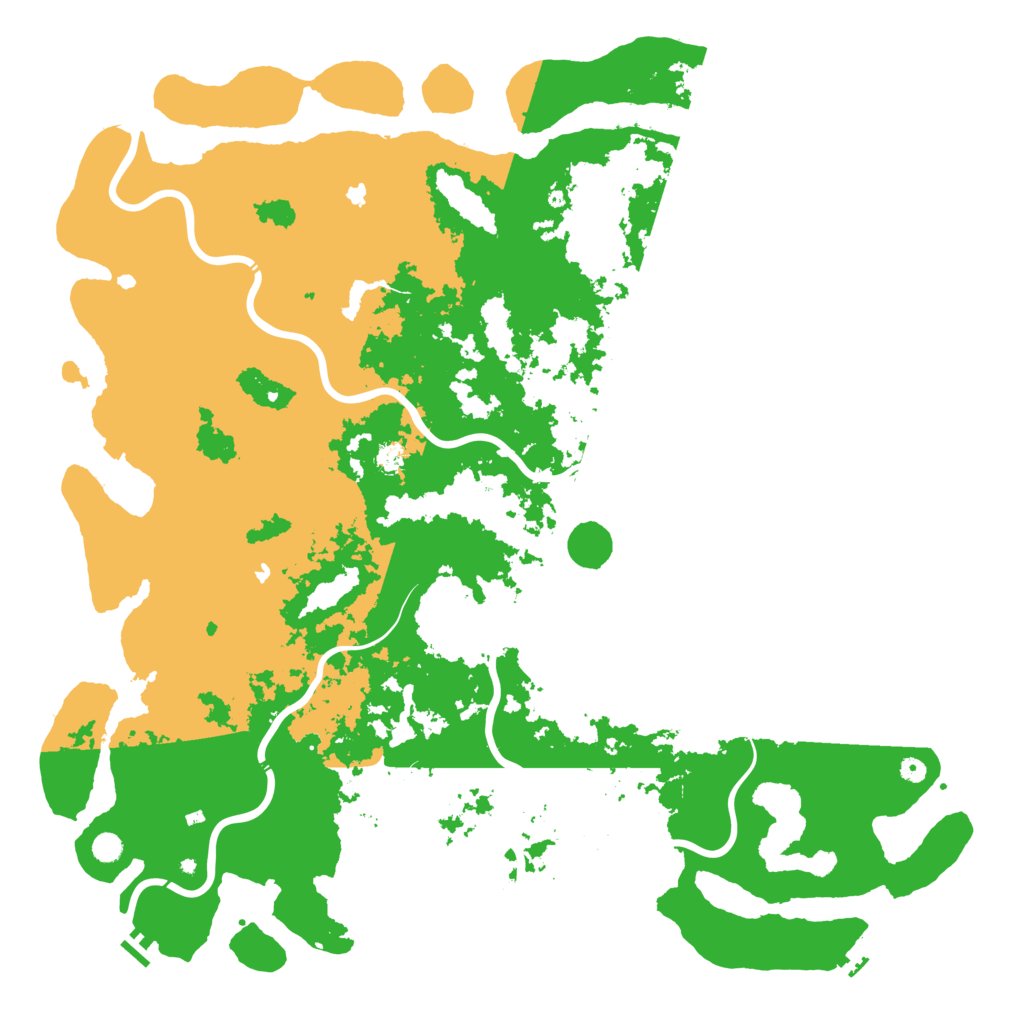 Biome Rust Map: Procedural Map, Size: 6000, Seed: 346532