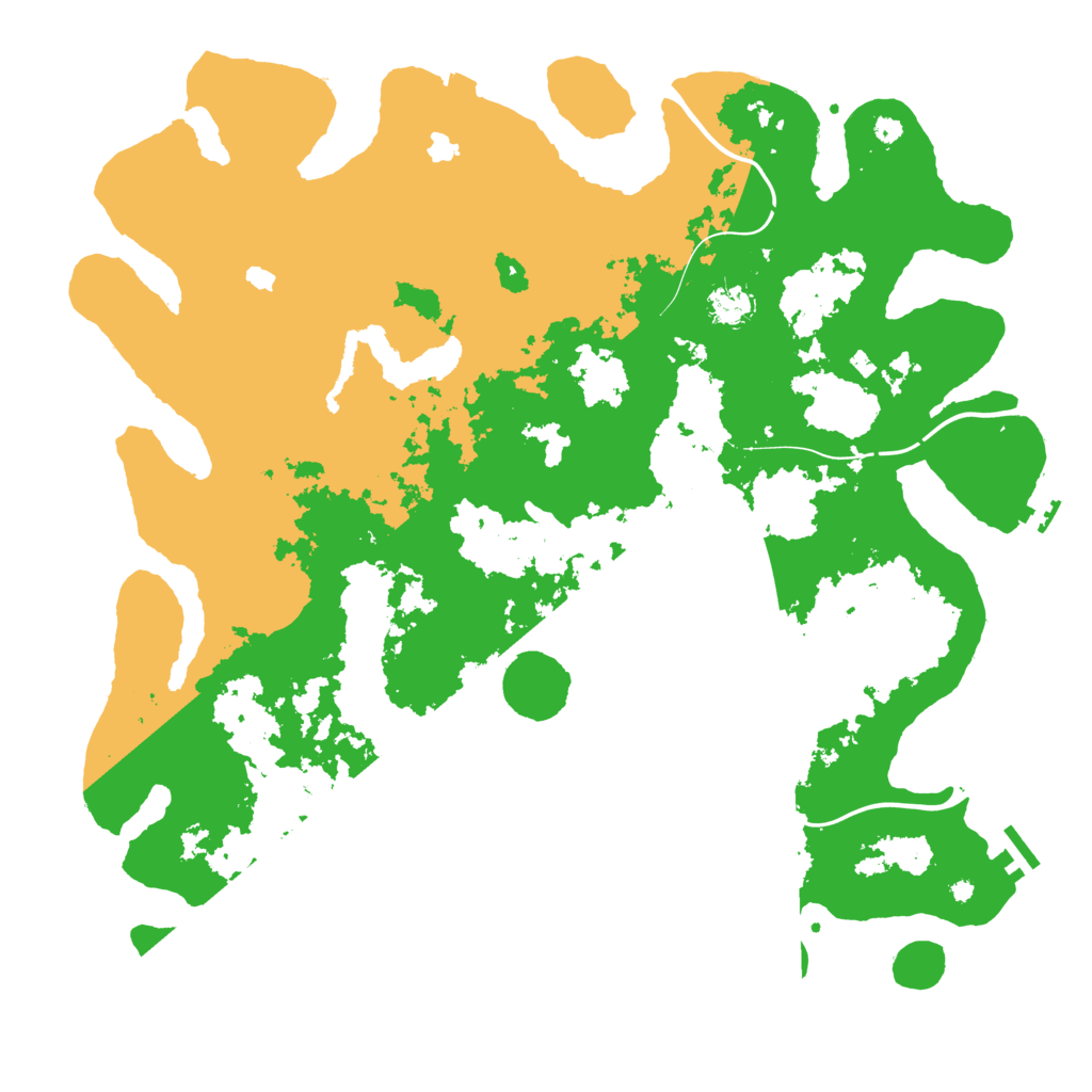Biome Rust Map: Procedural Map, Size: 4500, Seed: 1011370748