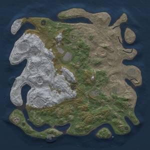 Thumbnail Rust Map: Procedural Map, Size: 4350, Seed: 1139662589, 20 Monuments