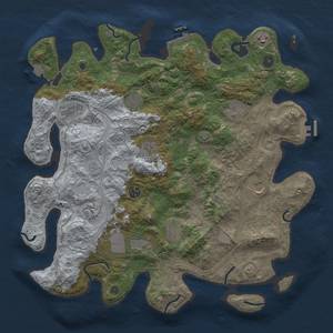 Thumbnail Rust Map: Procedural Map, Size: 4250, Seed: 1923601176, 19 Monuments