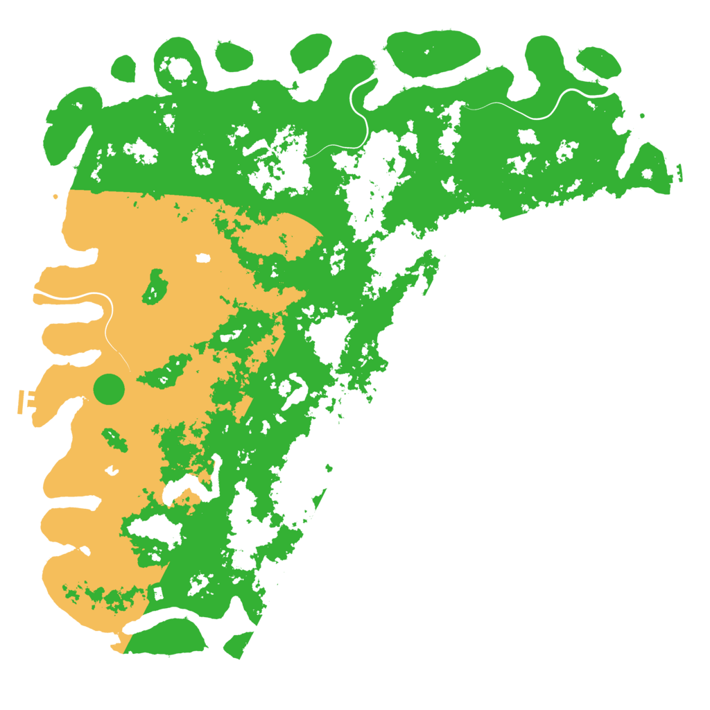 Biome Rust Map: Procedural Map, Size: 6000, Seed: 29587757