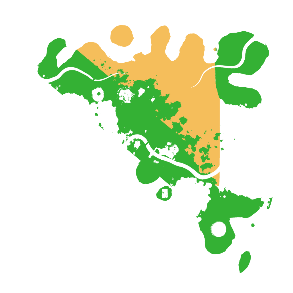 Biome Rust Map: Procedural Map, Size: 3400, Seed: 98789198