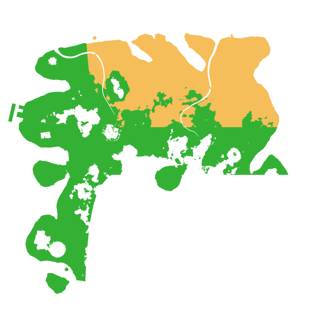 Biome Rust Map: Procedural Map, Size: 3500, Seed: 84815144