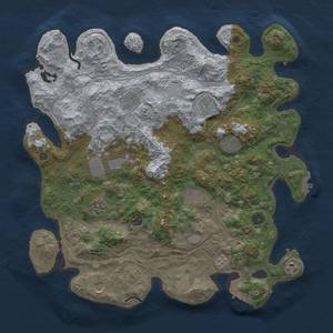 Thumbnail Rust Map: Procedural Map, Size: 4300, Seed: 770571646, 20 Monuments