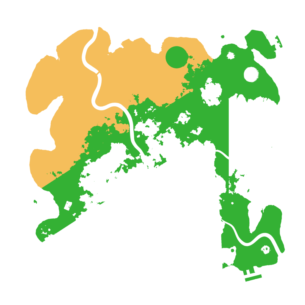 Biome Rust Map: Procedural Map, Size: 3650, Seed: 89791519