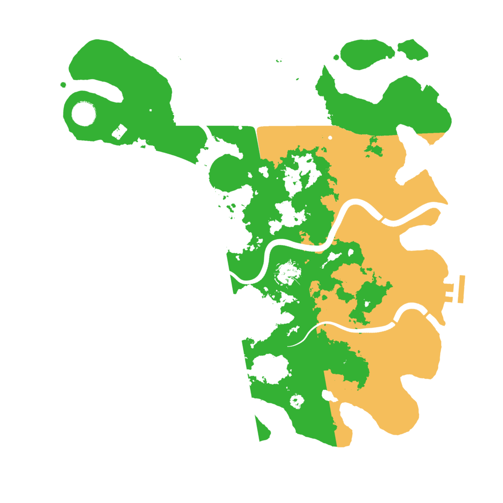 Biome Rust Map: Procedural Map, Size: 3650, Seed: 53161189