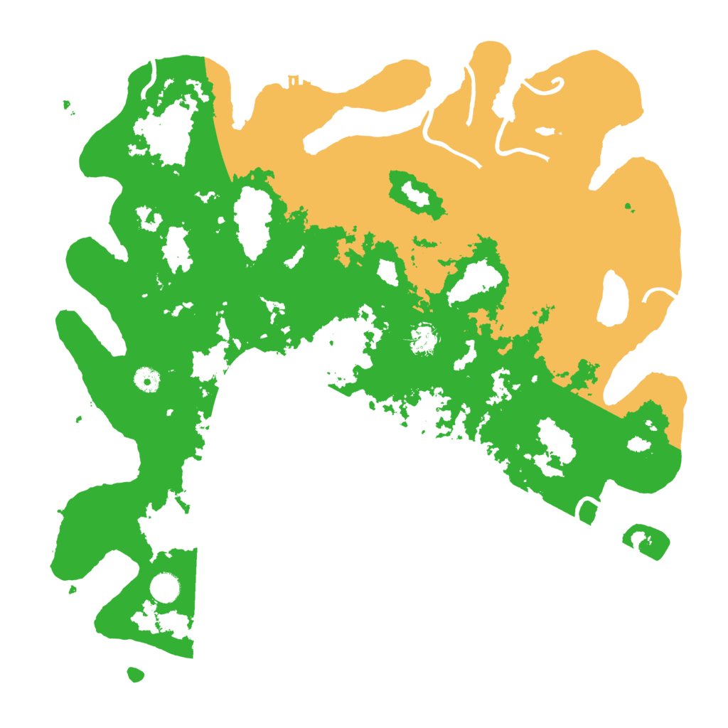 Biome Rust Map: Procedural Map, Size: 4300, Seed: 72837365