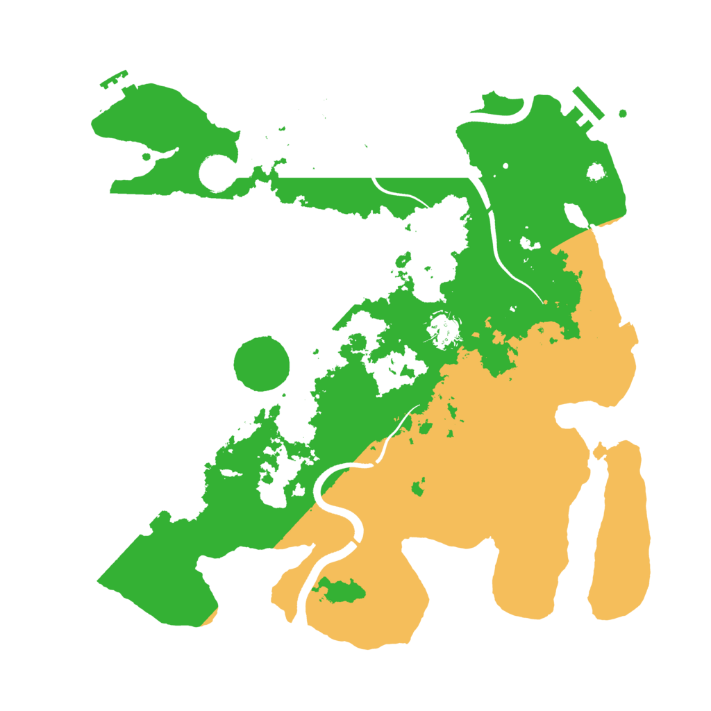 Biome Rust Map: Procedural Map, Size: 3600, Seed: 34300837
