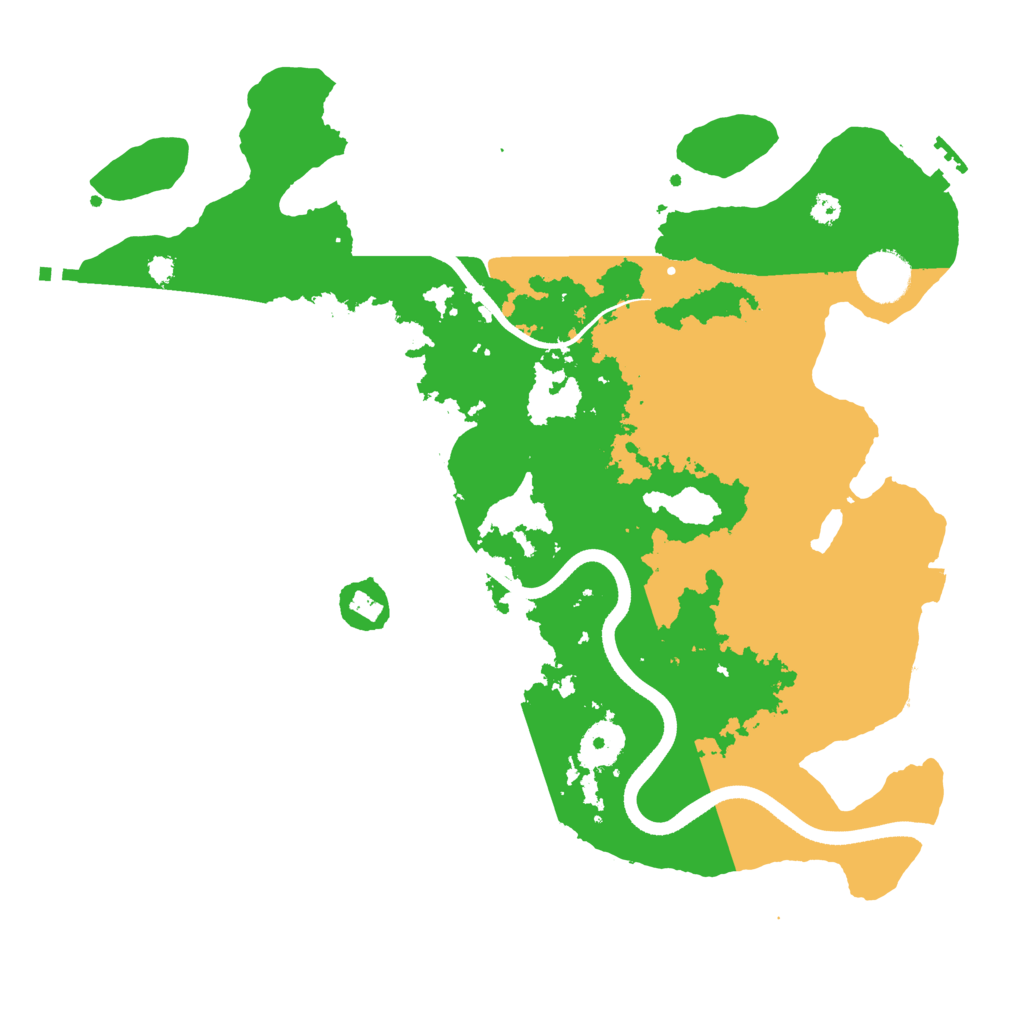 Biome Rust Map: Procedural Map, Size: 3500, Seed: 133173527