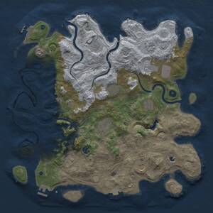 Thumbnail Rust Map: Procedural Map, Size: 4300, Seed: 948687360, 17 Monuments