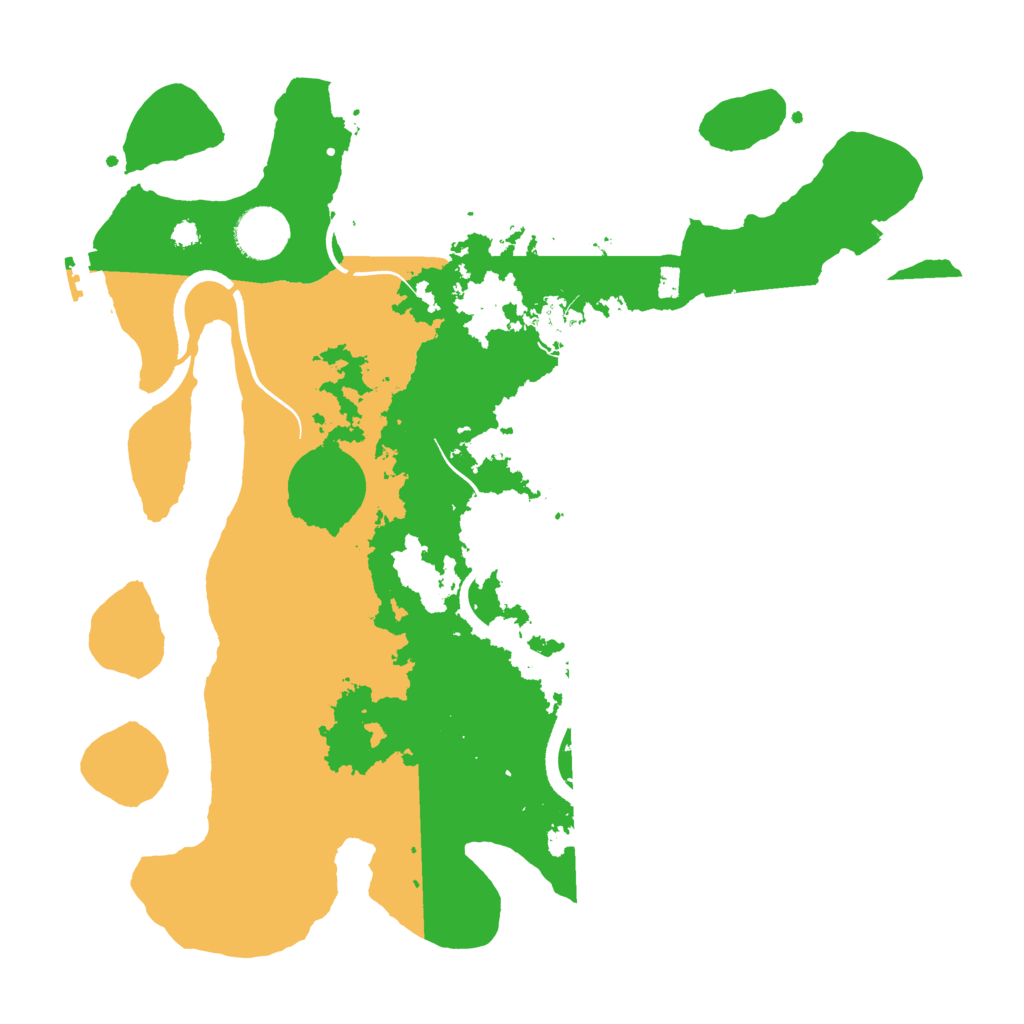 Biome Rust Map: Procedural Map, Size: 3500, Seed: 106384965