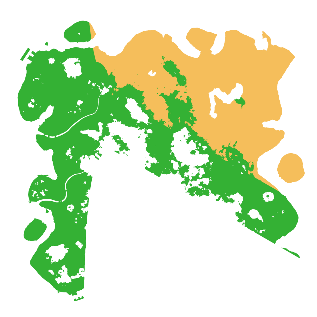 Biome Rust Map: Procedural Map, Size: 4500, Seed: 1954992748
