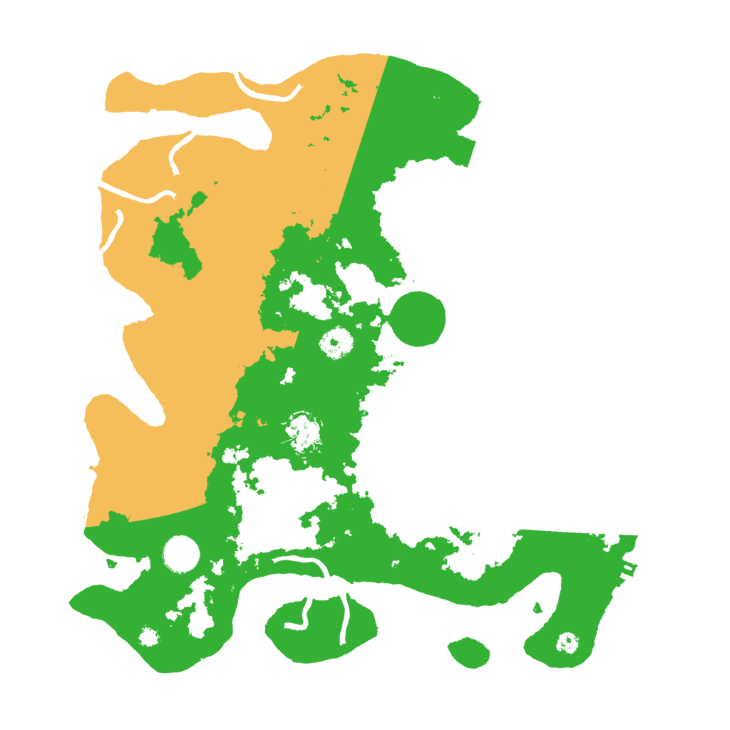 Biome Rust Map: Procedural Map, Size: 3500, Seed: 7884