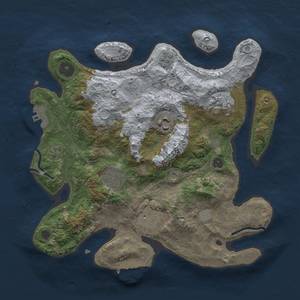 Thumbnail Rust Map: Procedural Map, Size: 3000, Seed: 20220901, 14 Monuments