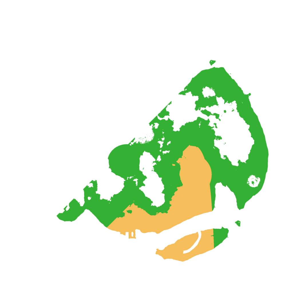 Biome Rust Map: Procedural Map, Size: 2500, Seed: 2064151243