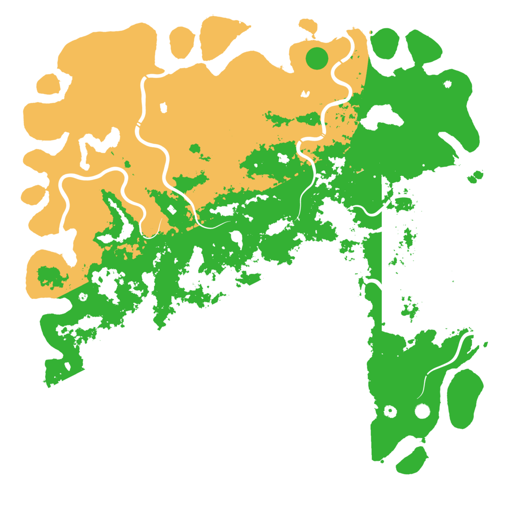 Biome Rust Map: Procedural Map, Size: 6000, Seed: 2010442957