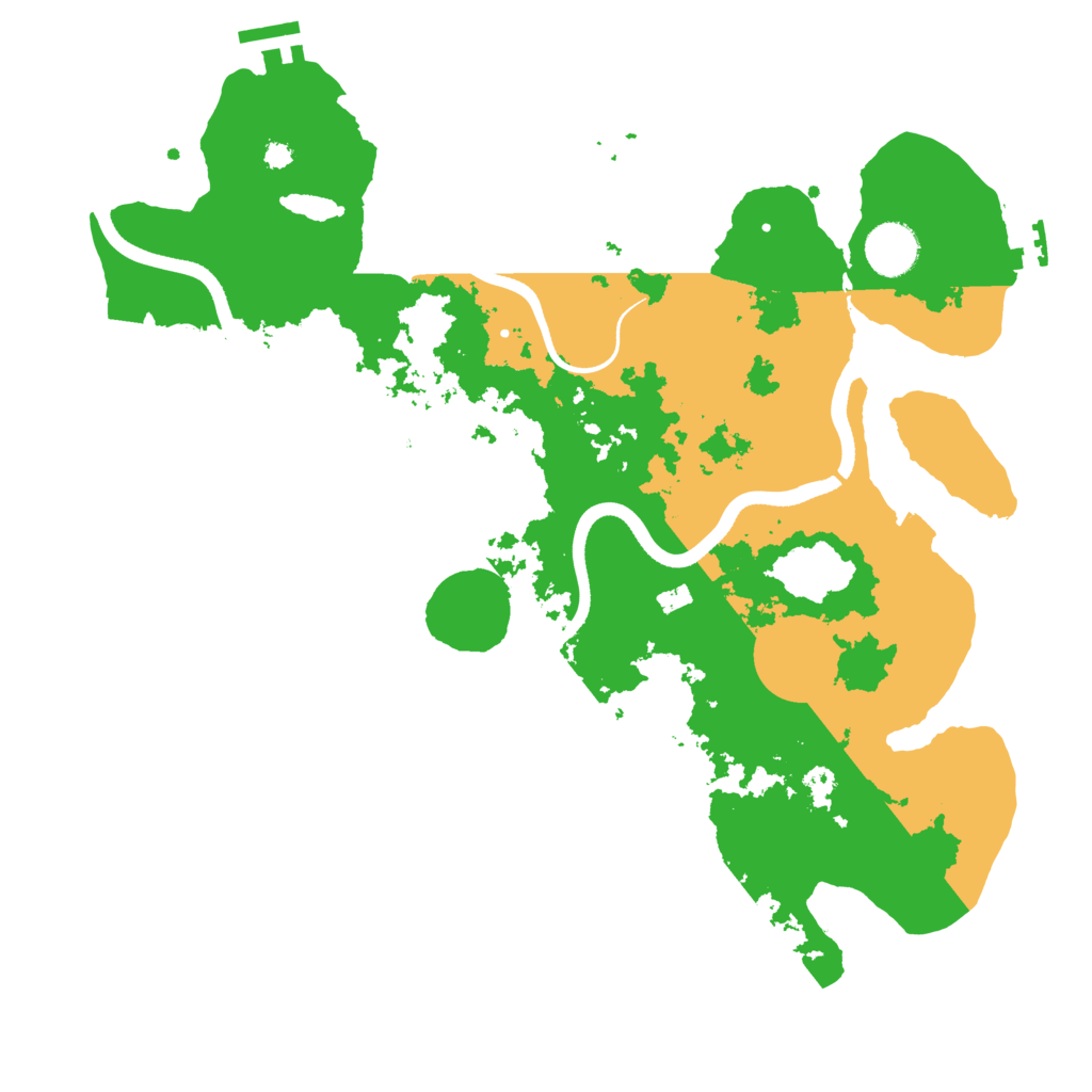 Biome Rust Map: Procedural Map, Size: 3600, Seed: 12413815