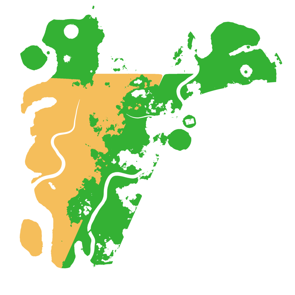 Biome Rust Map: Procedural Map, Size: 3700, Seed: 499657529