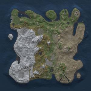 Thumbnail Rust Map: Procedural Map, Size: 3500, Seed: 682037743, 18 Monuments