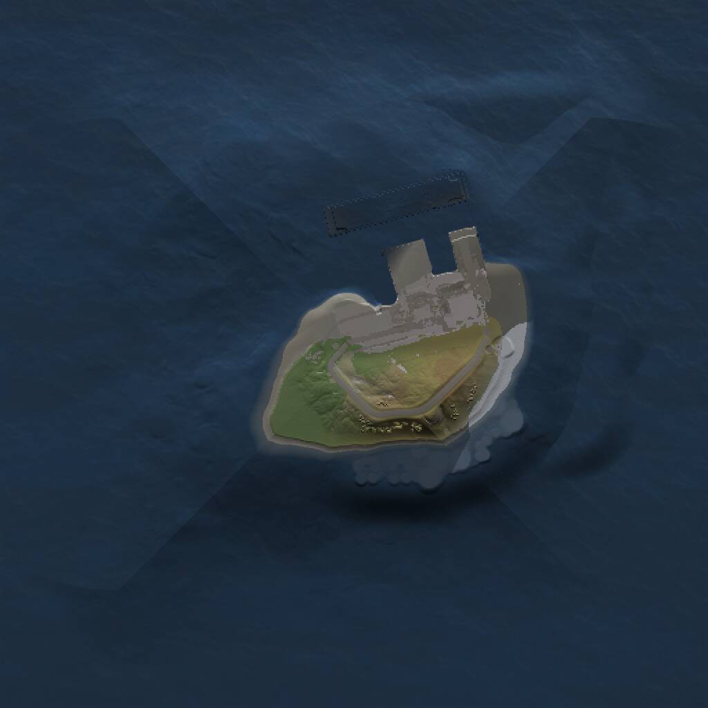 Rust Map: Procedural Map, Size: 1000, Seed: 101308230, 2 Monuments