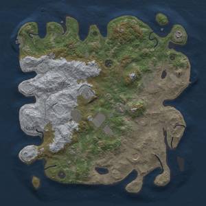 Thumbnail Rust Map: Procedural Map, Size: 4000, Seed: 67381, 18 Monuments