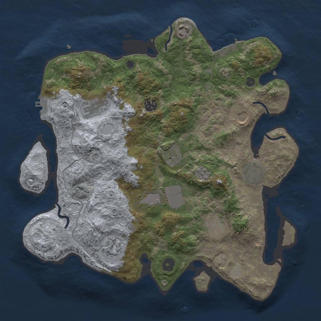 Procedural Map :: Rust Map :: Just-Wiped