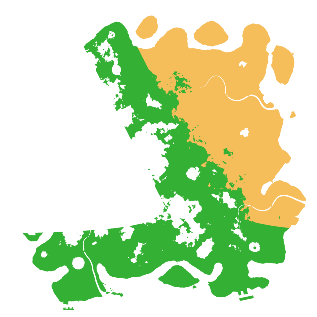 Biome Rust Map: Procedural Map, Size: 4500, Seed: 1551076877