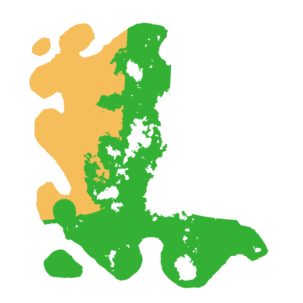 Biome Rust Map: Barren, Size: 3500, Seed: 25151