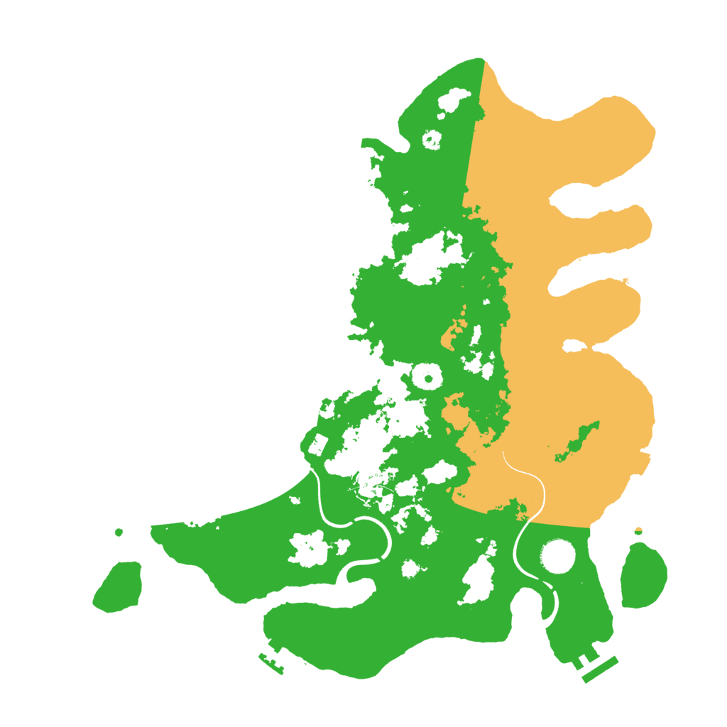 Biome Rust Map: Procedural Map, Size: 3700, Seed: 1977655645
