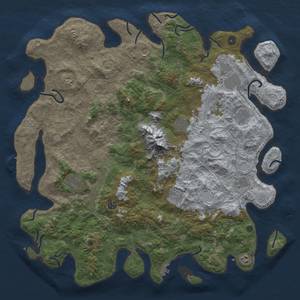 Thumbnail Rust Map: Procedural Map, Size: 5000, Seed: 1156839407, 20 Monuments