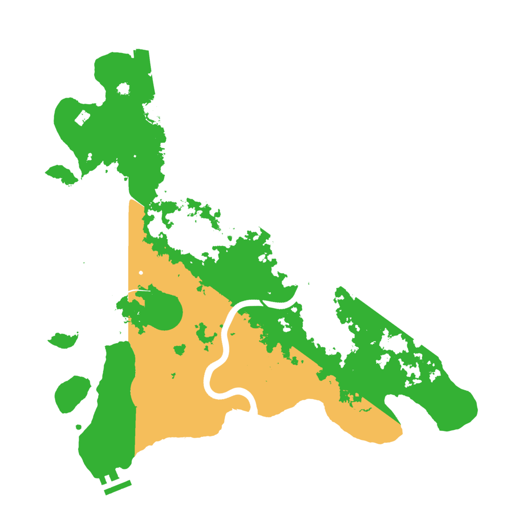 Biome Rust Map: Procedural Map, Size: 3700, Seed: 48457
