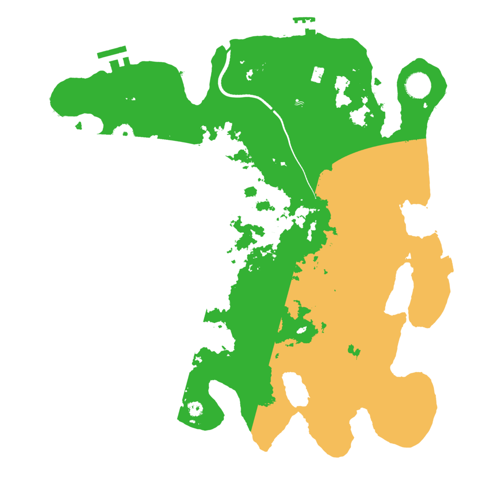 Biome Rust Map: Procedural Map, Size: 3400, Seed: 931554294