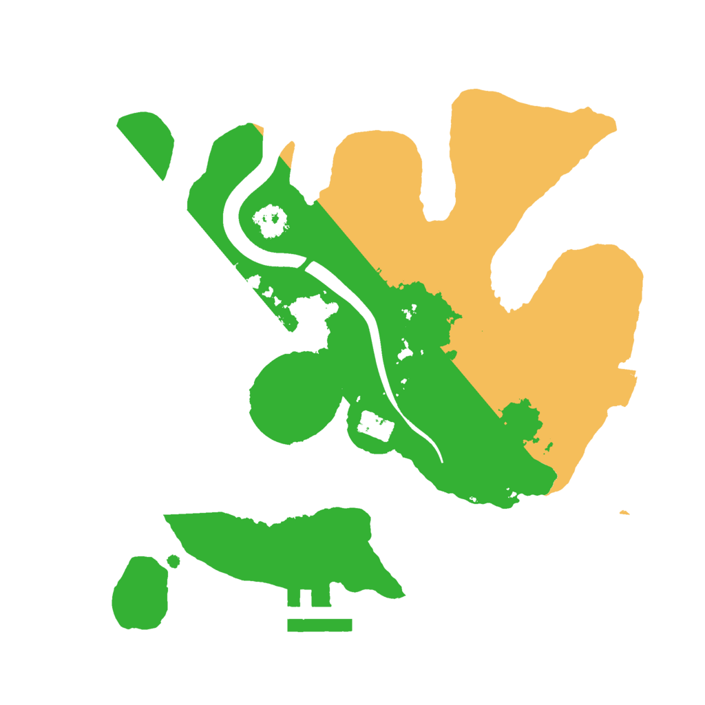 Biome Rust Map: Procedural Map, Size: 2200, Seed: 456584557