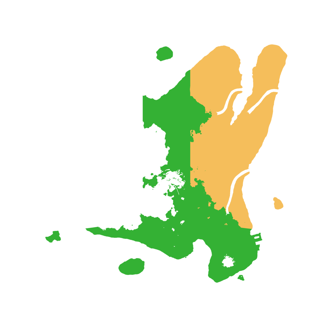 Biome Rust Map: Procedural Map, Size: 2500, Seed: 32342325
