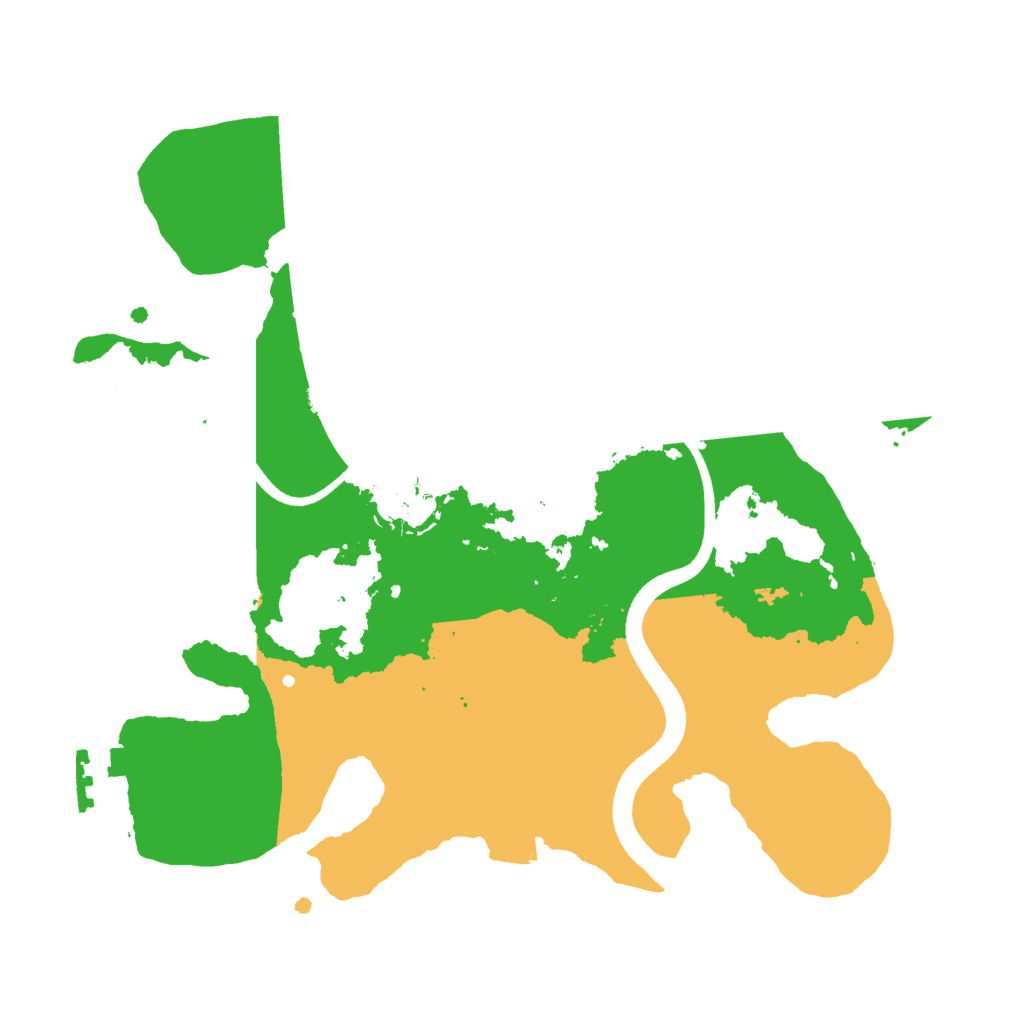 Biome Rust Map: Procedural Map, Size: 2500, Seed: 125125