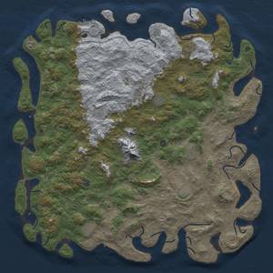 Thumbnail Rust Map: Procedural Map, Size: 6000, Seed: 88288575, 20 Monuments