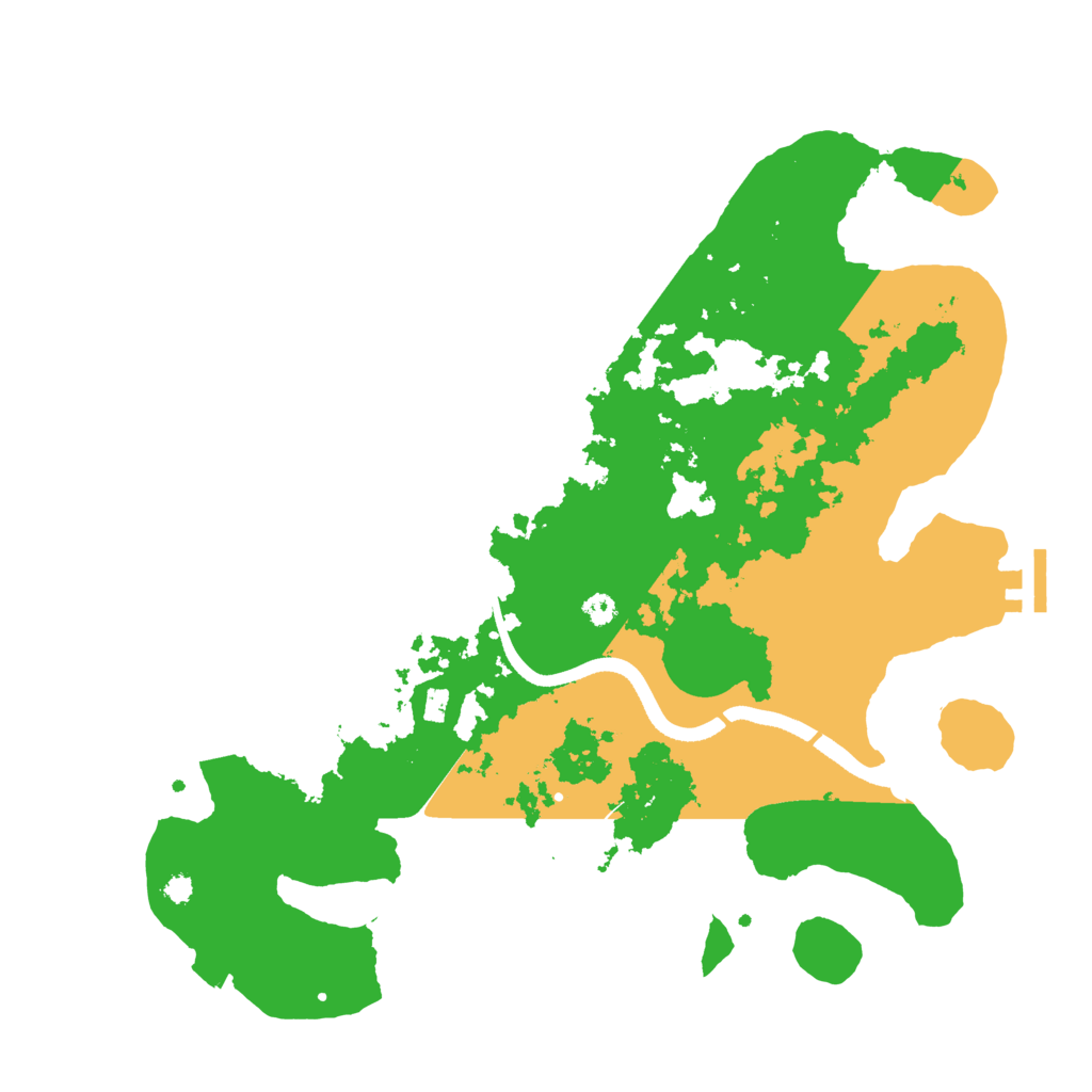 Biome Rust Map: Procedural Map, Size: 3500, Seed: 28411