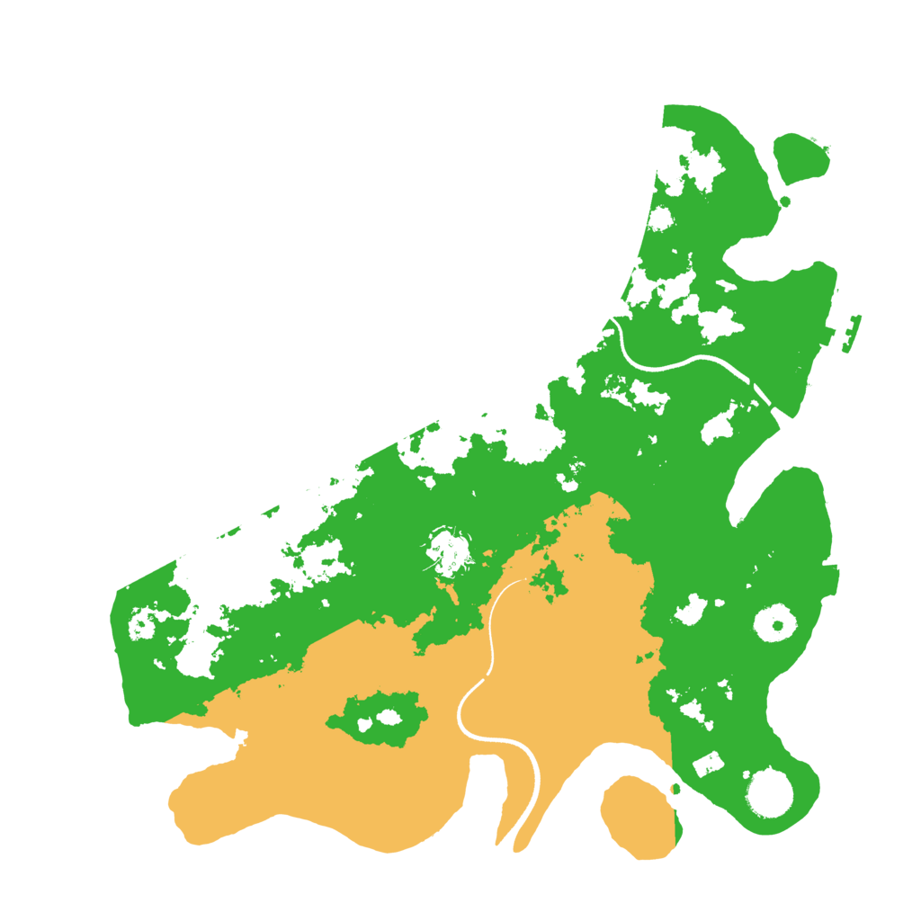 Biome Rust Map: Procedural Map, Size: 3500, Seed: 22699453