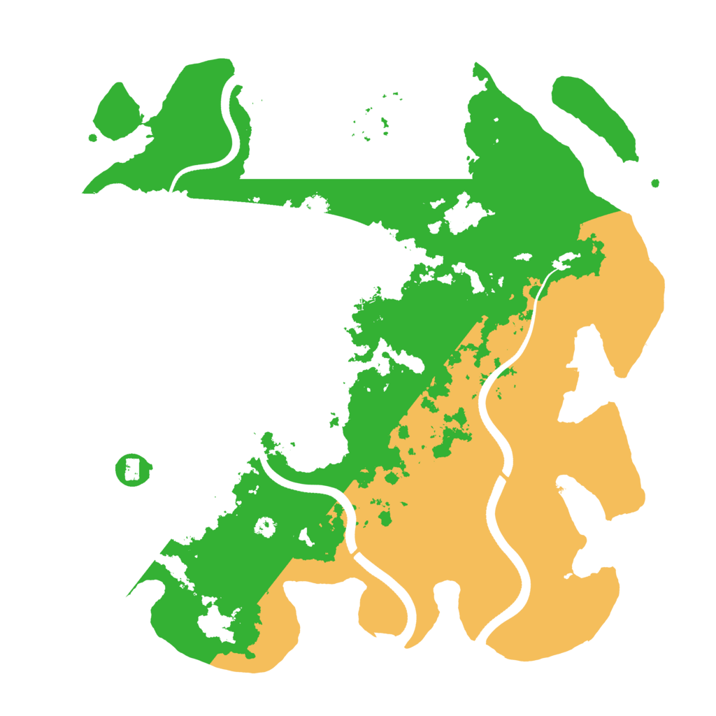 Biome Rust Map: Procedural Map, Size: 3500, Seed: 1970214691