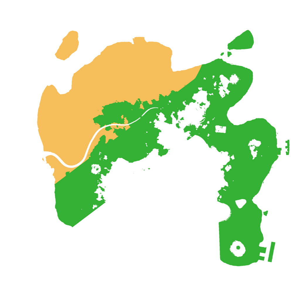 Biome Rust Map: Procedural Map, Size: 3000, Seed: 361036429