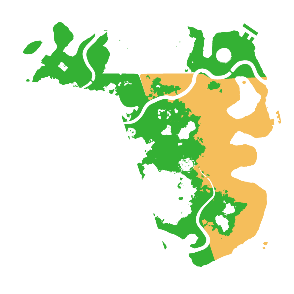 Biome Rust Map: Procedural Map, Size: 3500, Seed: 1550667882