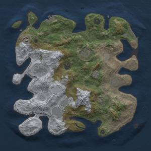 Thumbnail Rust Map: Procedural Map, Size: 3500, Seed: 1550667882, 16 Monuments