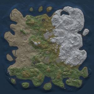 Thumbnail Rust Map: Procedural Map, Size: 4500, Seed: 622928994, 20 Monuments