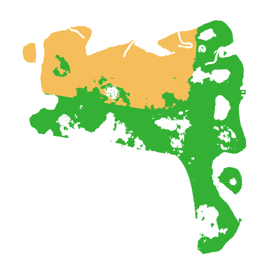 Biome Rust Map: Procedural Map, Size: 3500, Seed: 88688