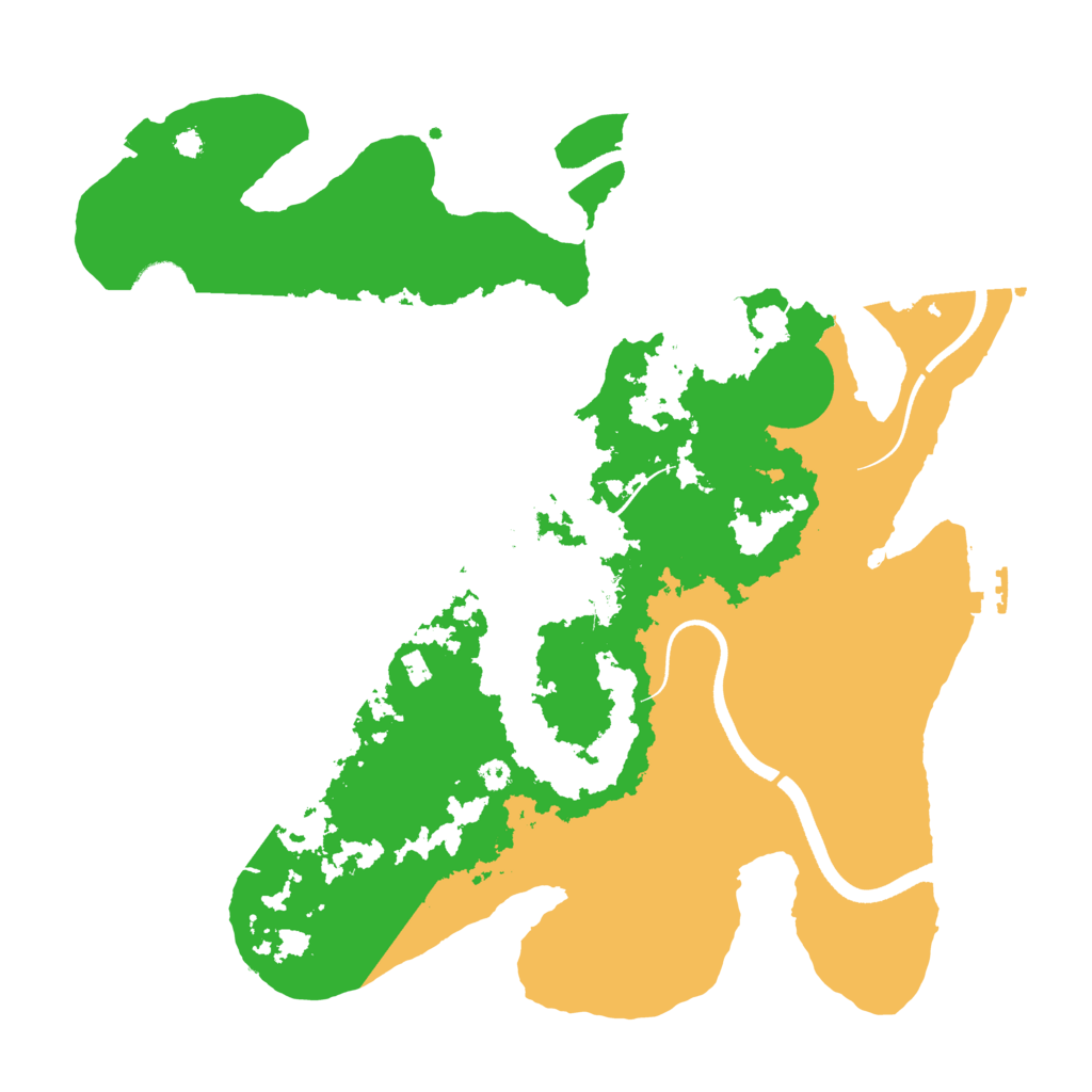 Biome Rust Map: Procedural Map, Size: 3579, Seed: 2707