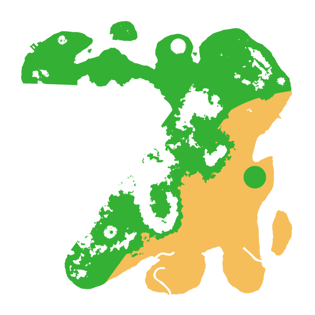 Biome Rust Map: Procedural Map, Size: 3699, Seed: 2707